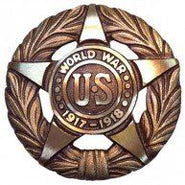 World War I Service Grave Marker - Gates Flag & Banner